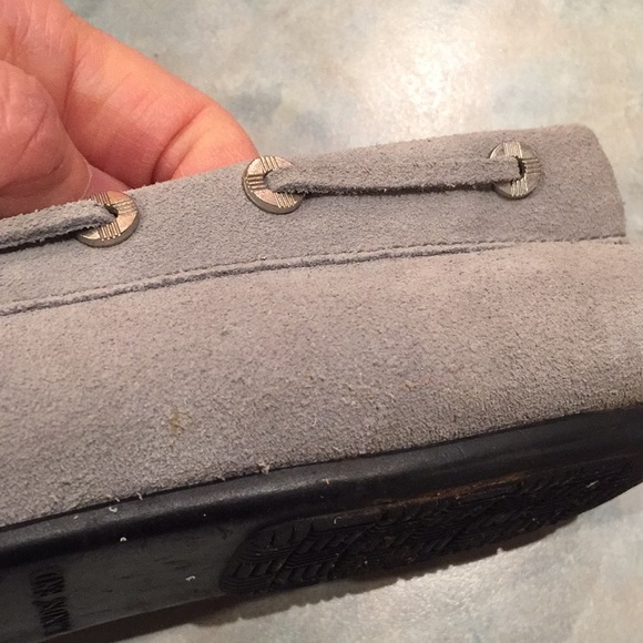 Lands End gray suede loafers (sz 7 1/2) - Picture 7 of 10